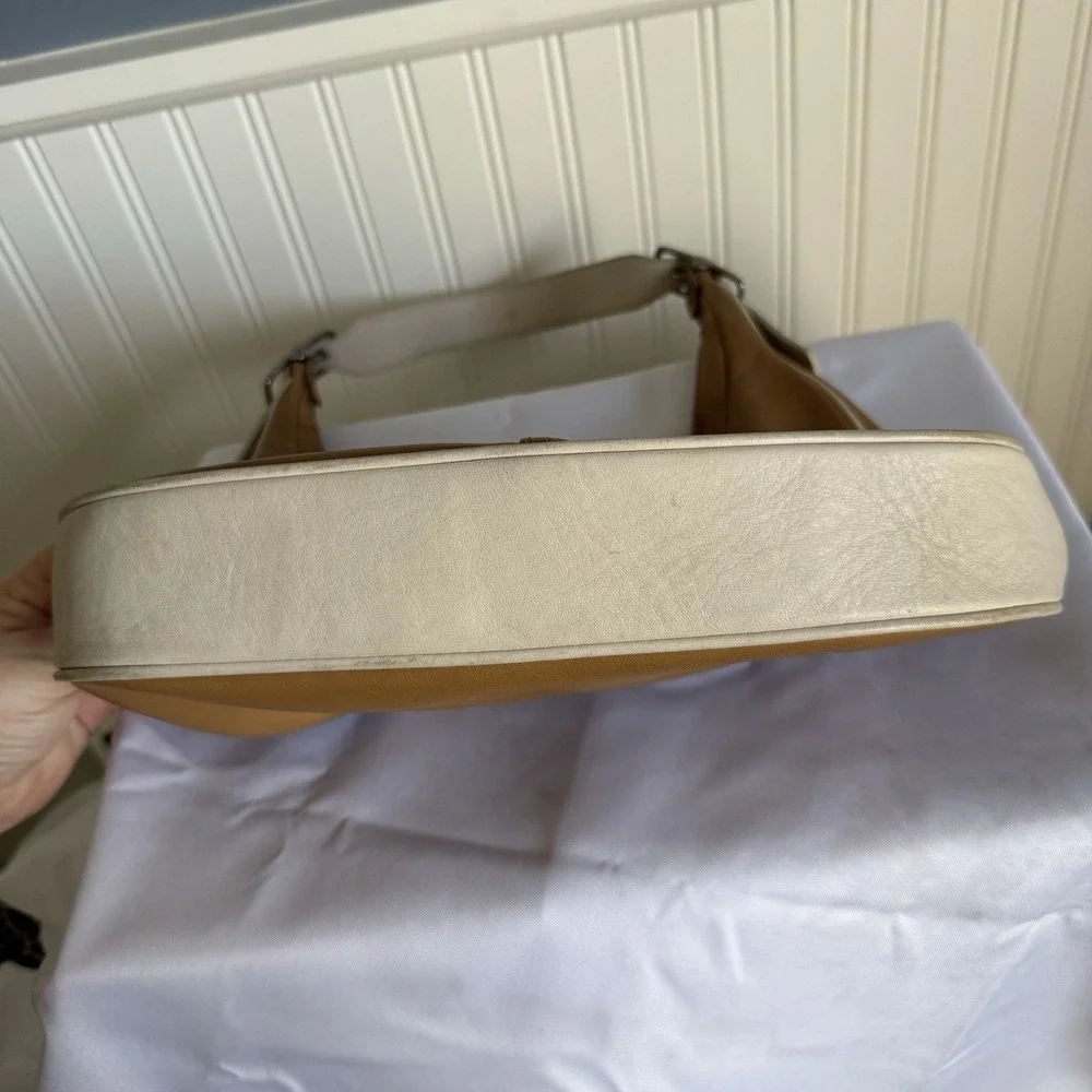 Vintage Coach Ergo Hobo Tan Beige Y2K Slouchy Shoulder Bag Crescent Purse 9591